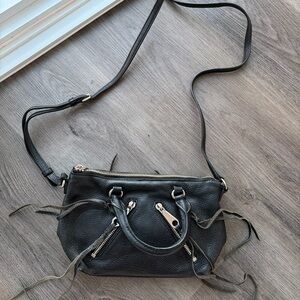 Rebecca Minkoff Black Crossbody Bag with Silver Accents